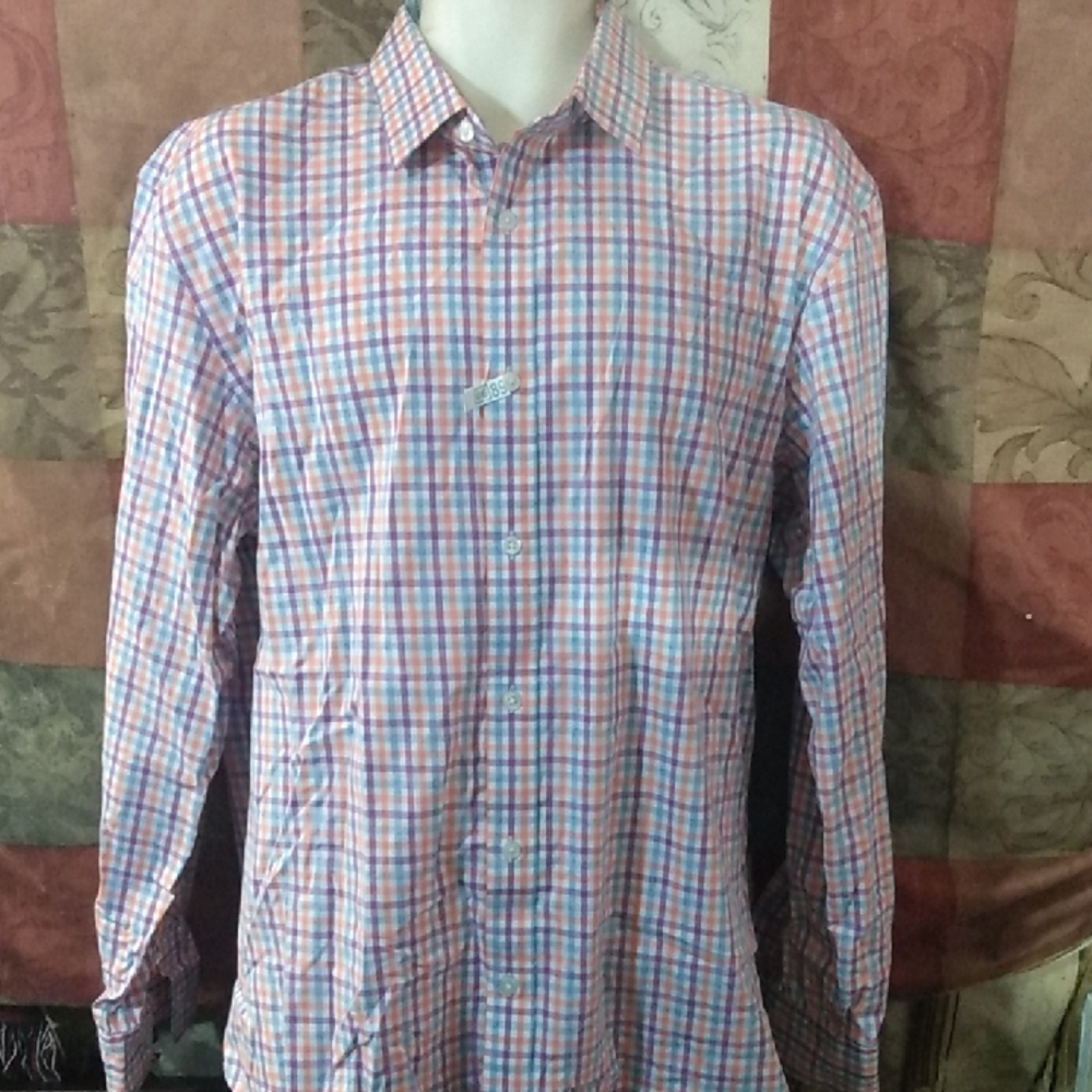 Men's Old Navy Multicolor Checkered Button up/ Dress Shirt
